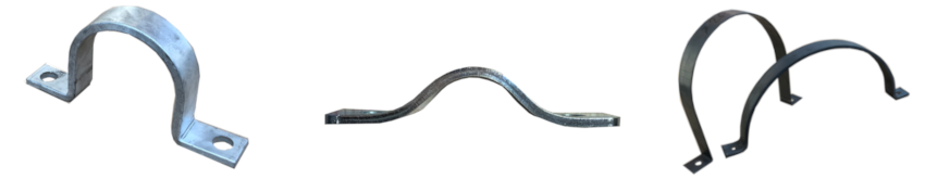 Colliers en fer plat en acier ou inox pour des solutions de fixation métallique Colliers en fer plat en acier ou inox pour fixation métallique